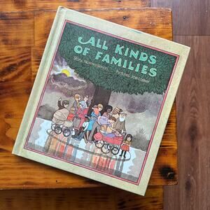 Vintage 1976 All Kinds Of Families Hardcover Book